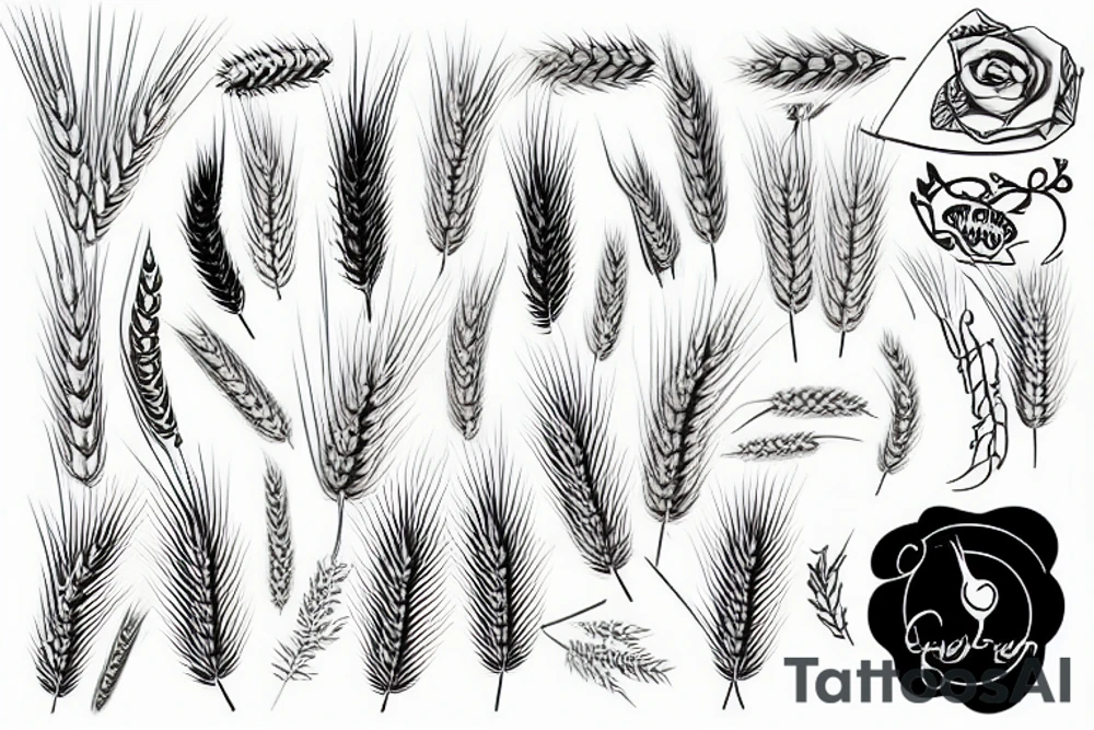 Wheat tattoo idea