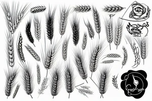 Wheat tattoo idea