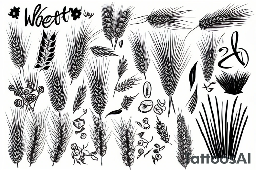 Wheat tattoo idea