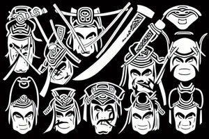 samurai with katana tattoo idea