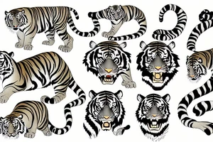tiger tattoo idea