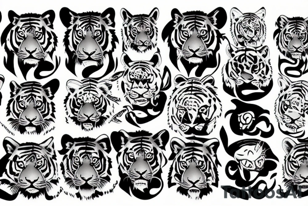 tiger tattoo idea