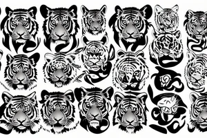 tiger tattoo idea