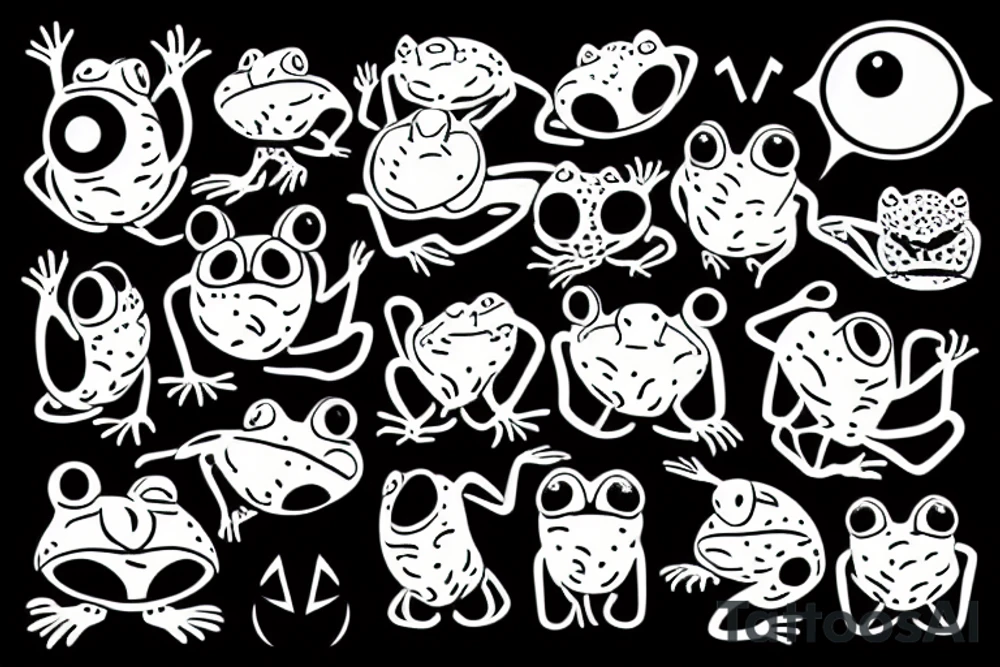 three-eyed toad tattoo idea