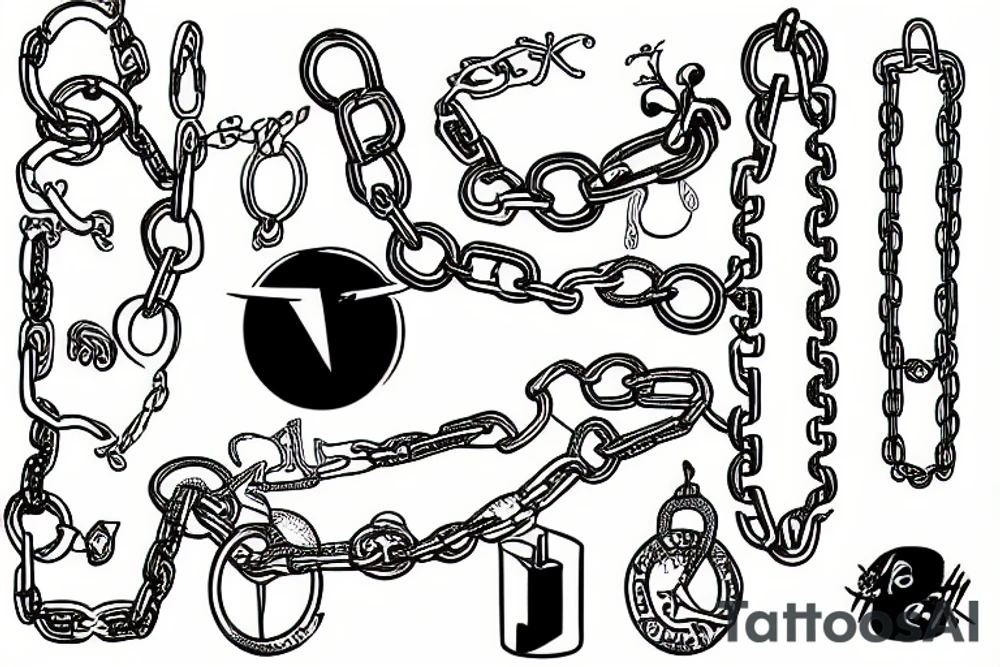 Chains tattoo idea