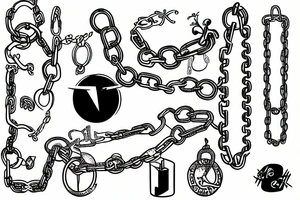 Chains tattoo idea