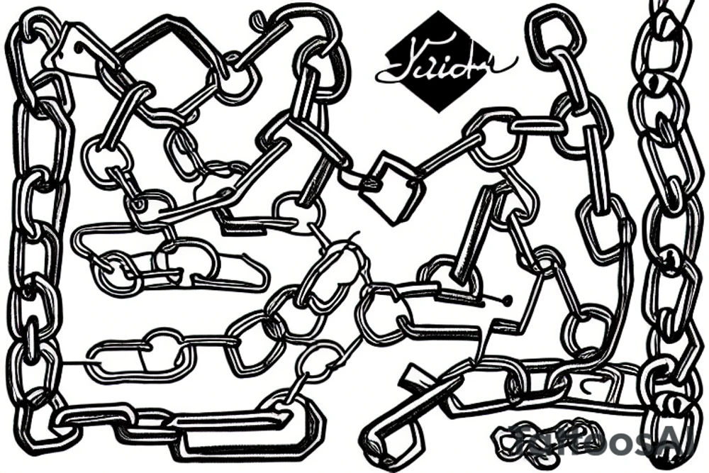 Chains tattoo idea