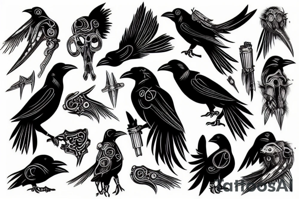 A Crow tattoo idea