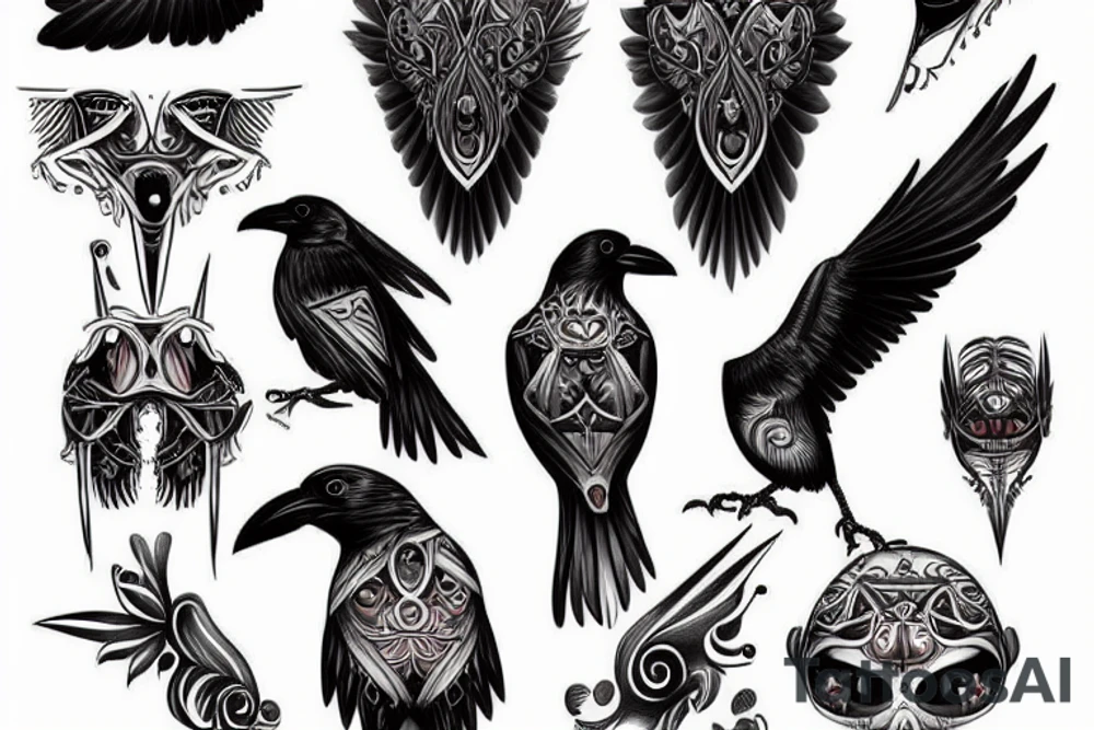 A Crow tattoo idea