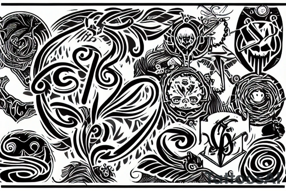 Erensi logo with app tattoo idea