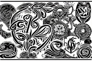 Erensi logo with app tattoo idea