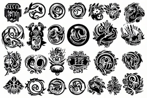 Erensi logo with app tattoo idea