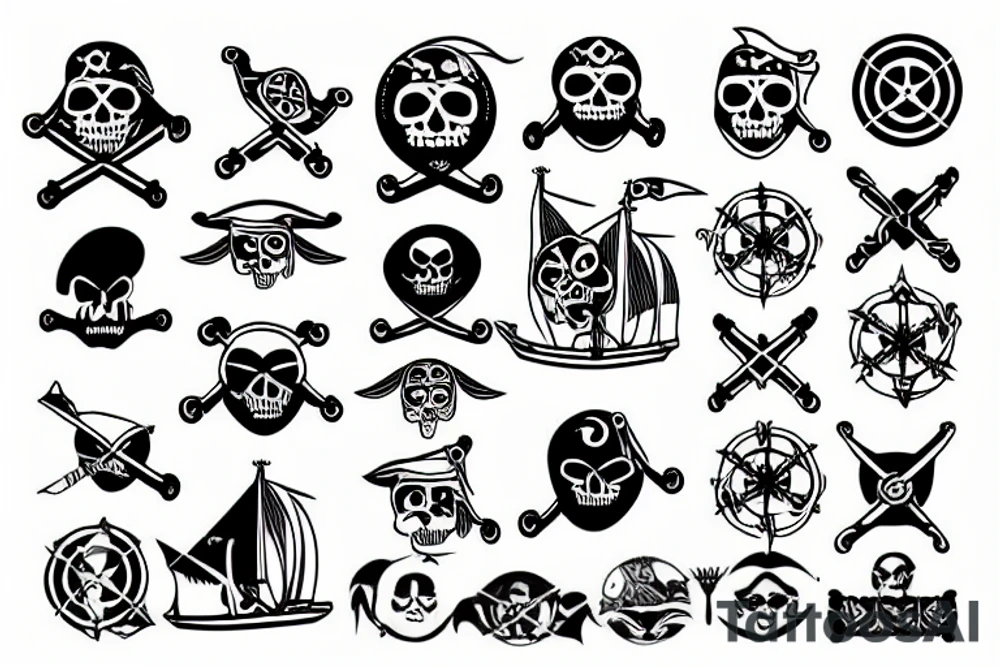 pirate ship tattoo idea