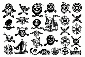 pirate ship tattoo idea