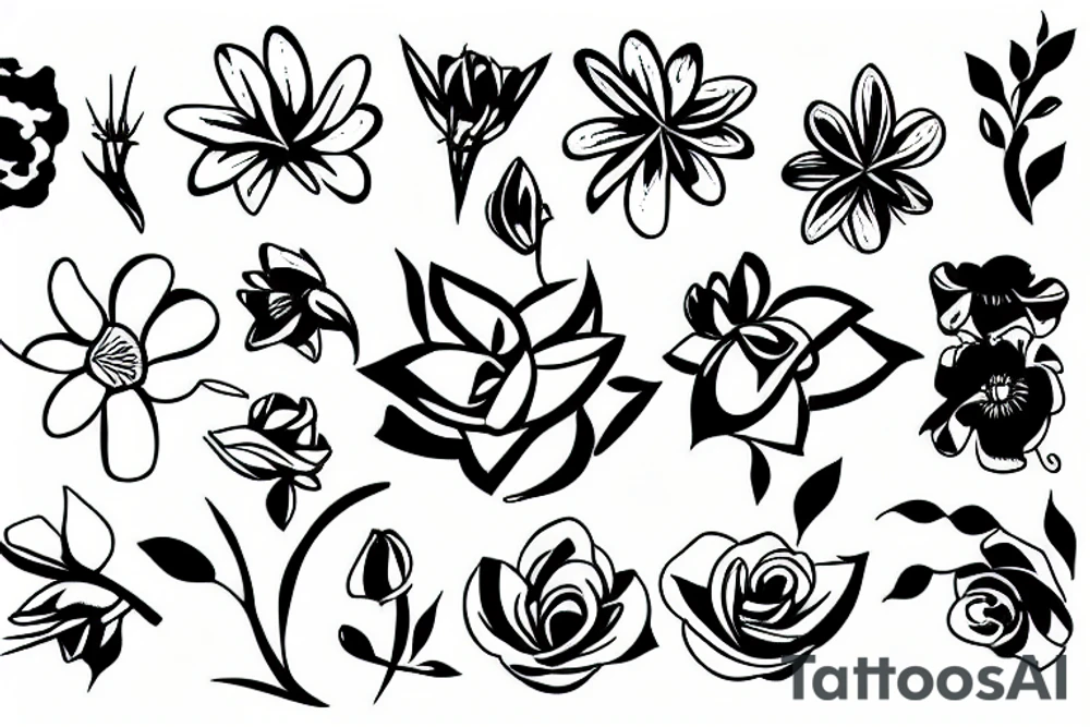 flower tattoo idea