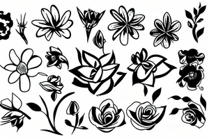 flower tattoo idea