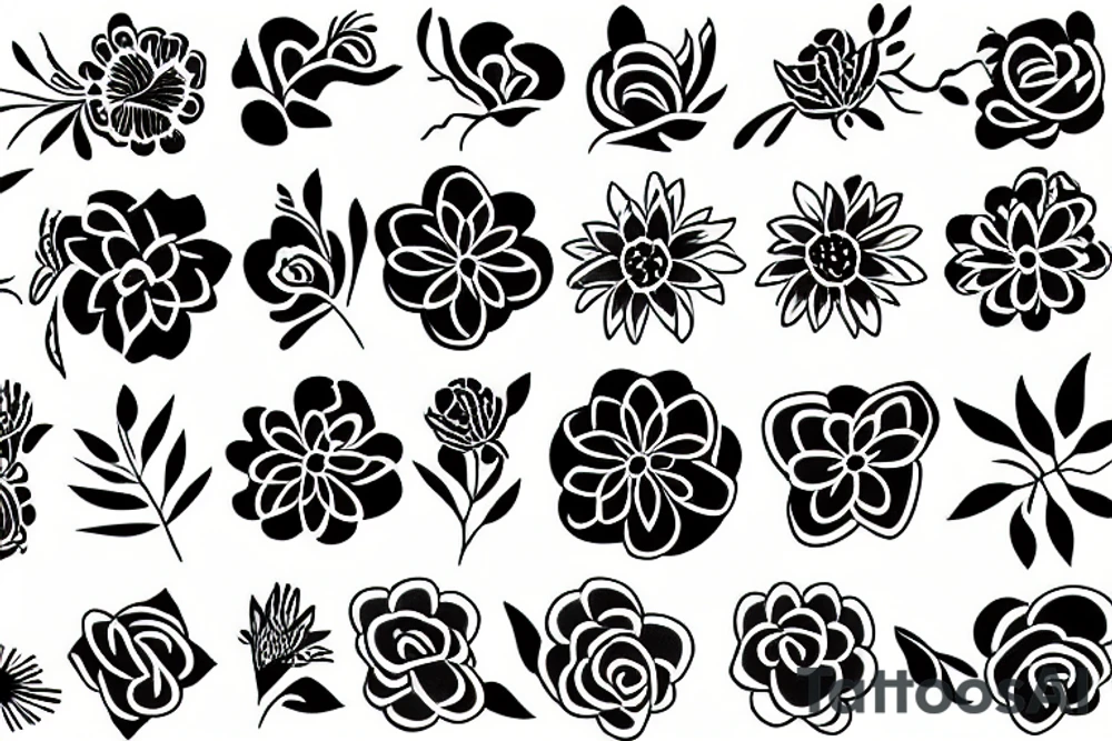 flower tattoo idea