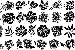 flower tattoo idea