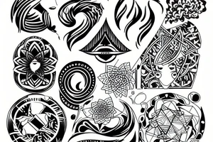Infinite life water tattoo idea