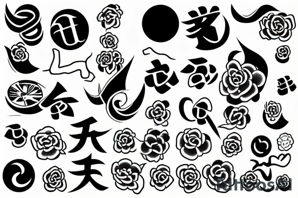Japanese symbols tattoo idea