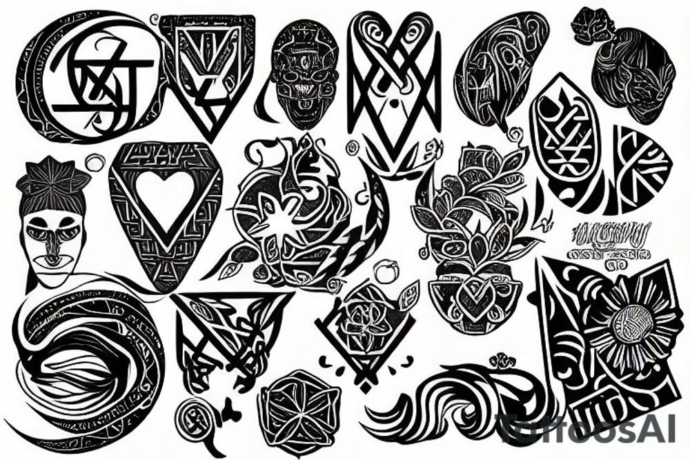 Infinite irish water tattoo idea