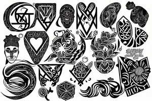 Infinite irish water tattoo idea