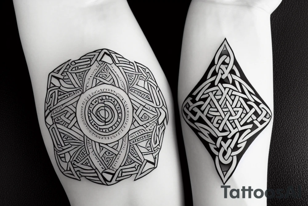Infinite irish water tattoo idea