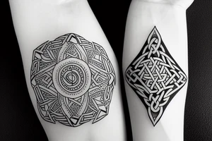 Infinite irish water tattoo idea