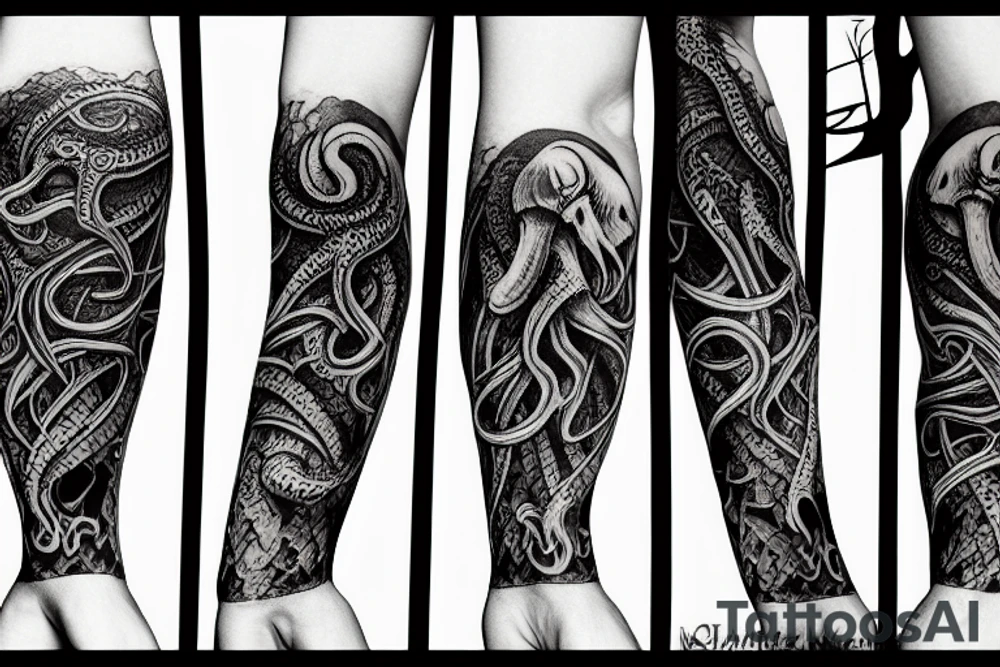 cthulhu sleeve tattoo idea