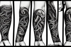cthulhu sleeve tattoo idea