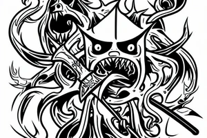 Demon sword from adventure time tattoo idea
