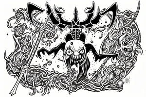Demon sword from adventure time tattoo idea