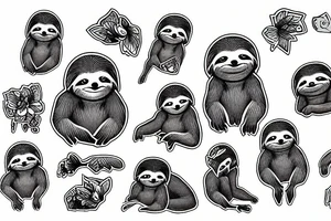 A sloth as a CEO tattoo idea