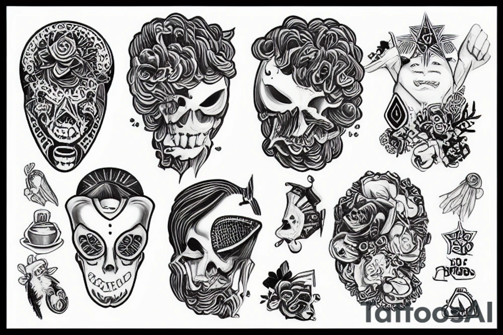 ktulu sleeve tattoo idea