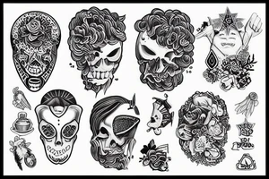 ktulu sleeve tattoo idea