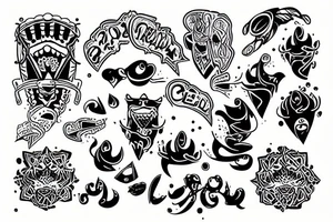 ktulu sleeve tattoo idea