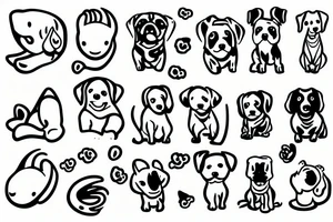 Dog pooping tattoo idea