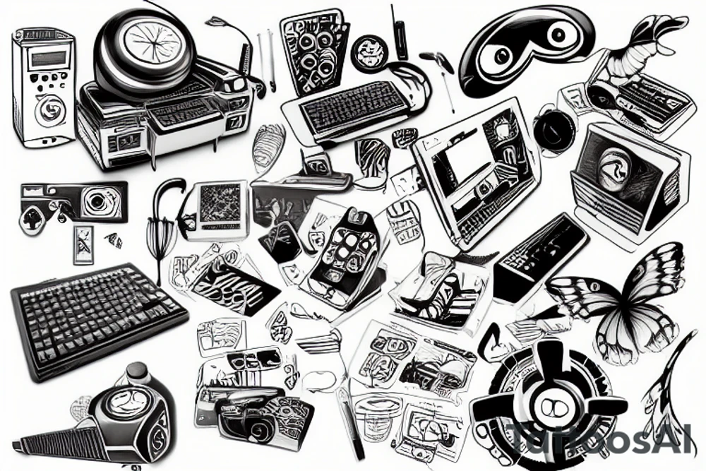 computer tattoo idea