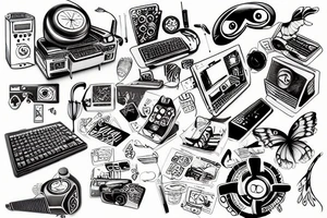 computer tattoo idea