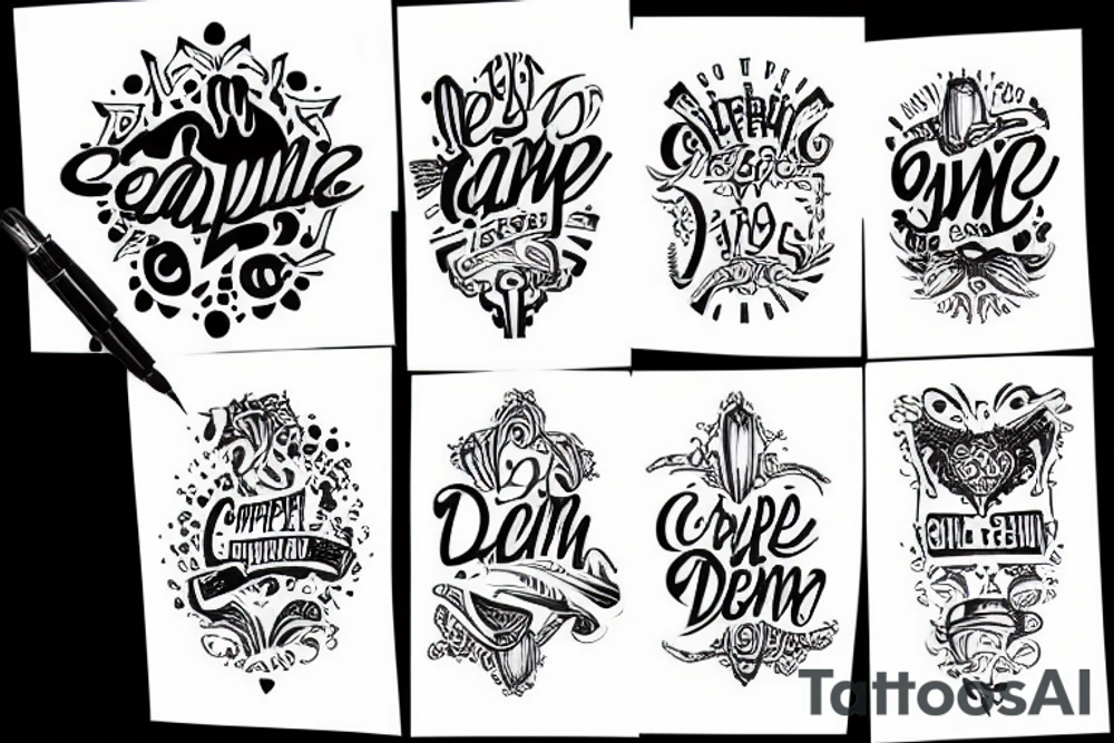 carpe diem tattoo idea