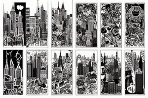 new york city skyline tattoo idea