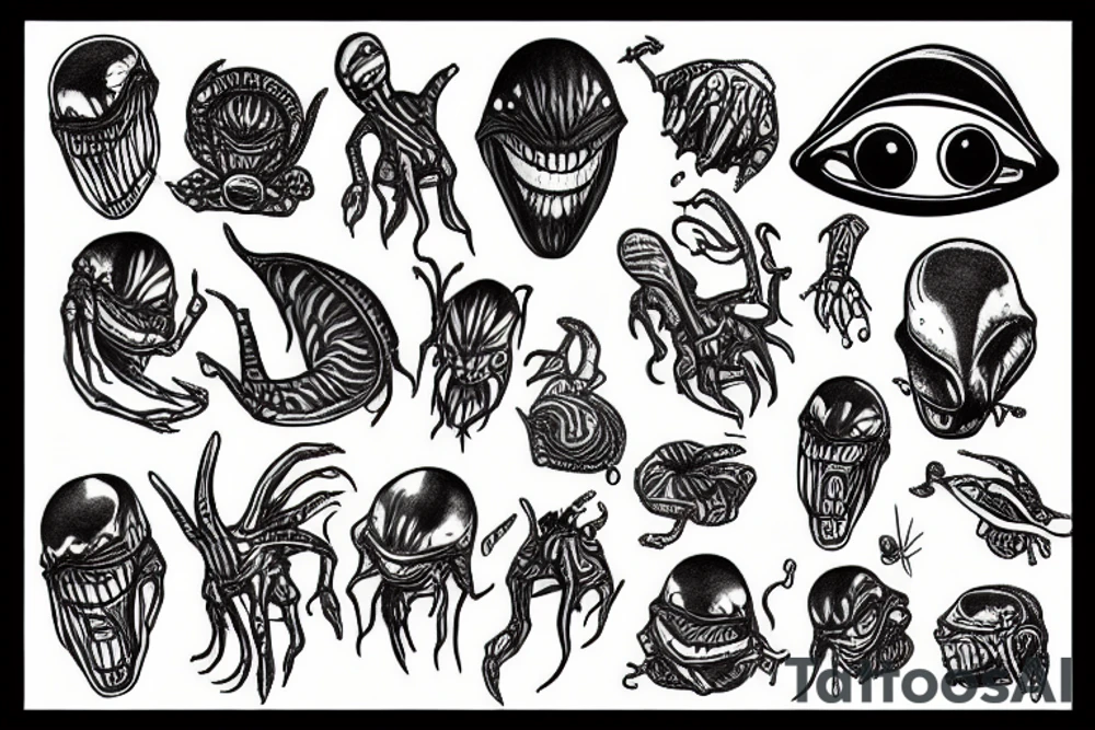 alien tattoo idea