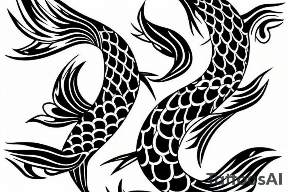 koi fish tattoo idea