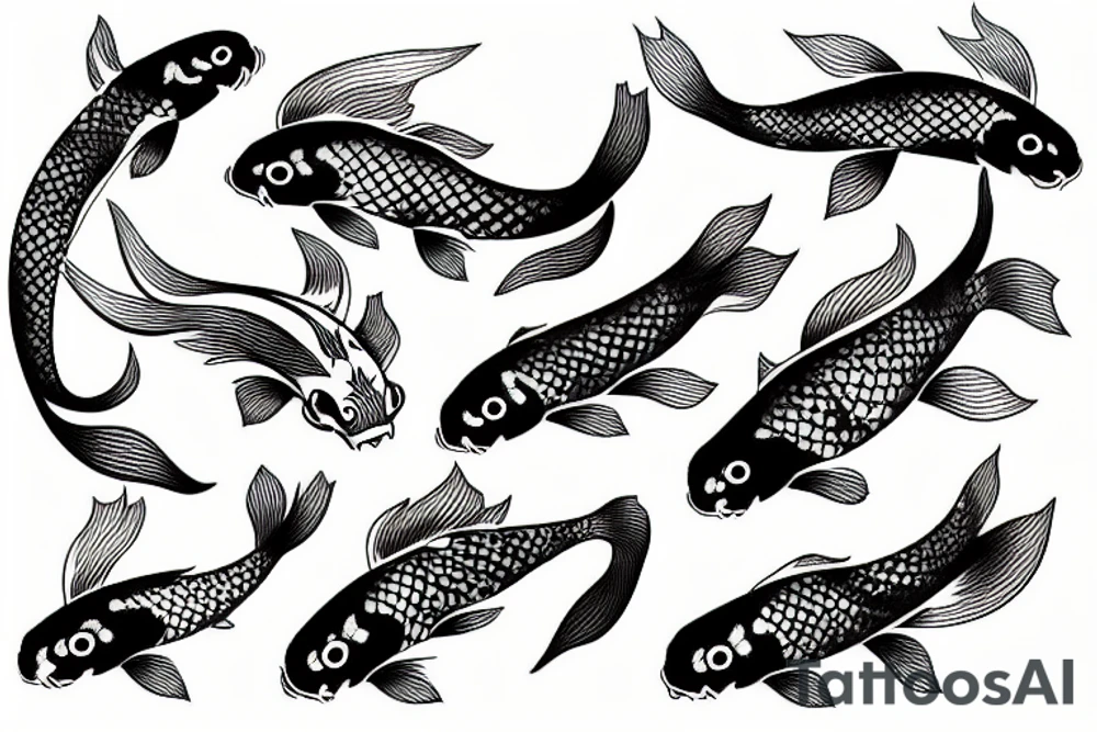 koi fish tattoo idea