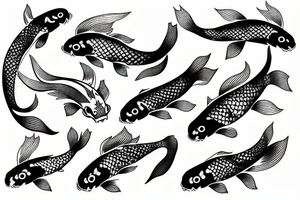 koi fish tattoo idea