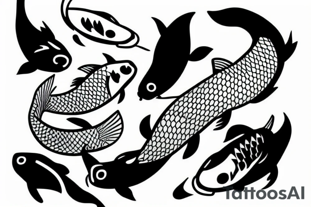 koi fish tattoo idea