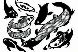 koi fish tattoo idea