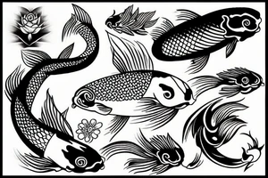 koi fish tattoo idea