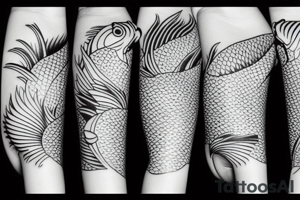 koi fish tattoo idea
