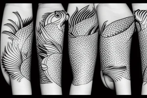 koi fish tattoo idea
